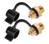 DEEPCRAFF Adaptateur de Vanne Garantissant une Installation Facile pour Réservoir de Gaz 2pcs en Métal et Plastique Soupape de Sécurité Protection Fiable pour Compresseur D'air