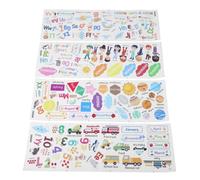 DEEPCRAFF Autocollants Muraux et Supportant le Marquage des Dates Lettres et Chiffres 3 Feuilles en Pvc Mat Améliorant le Confort pour Garçon et Filles Près des Tableaux Noirs en Crèche