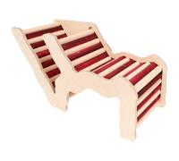 DEEPCRAFF Bois Maison Cachette en Décorative, Échelle Hamster | Peinturable Diy, Résistante aux Morsures, pour Entraînement et Jeu, Accessoire Multifonction pour Habitat