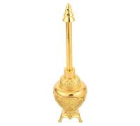 DEEPCRAFF Bouteille Bénite Décorative 2oz en Alliage de Zinc et Verre | Motifs Embossés, Style Européen Raffiné, Usage Bureau et Salon, pour Huile Essentielle ou Parfum