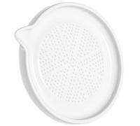 DEEPCRAFF Broyeur D'ail en Céramique Blanc Plaque à Rainures et Design Coulissant, Outil Manuel Facile à Nettoyer pour Épices et Préparation Culinaire Maison