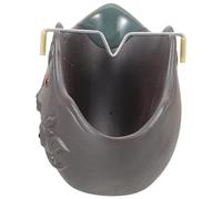 DEEPCRAFF Brûleur de Parfum en Céramique Vintage Élégant pour Intérieur et Bureau, Support Pratique Empêchant la Dispersion des Cendres, Design Gain de Place