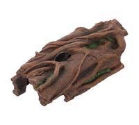 DEEPCRAFF Cachette Aquarium en Résine Forme Racine Creuse pour Tortues et Amphibiens, Décoration Naturelle pour Aquarium et Habitat Reptile, Support Stress