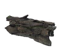 DEEPCRAFF Cachette pour Gecko et Tortue en Résine Naturelle, Tronc d'arbre Creux Réaliste pour Décor D'aquarium et Habitat D'élevage Sécurisé