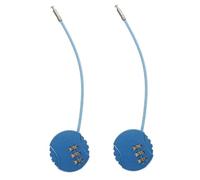DEEPCRAFF Cadenas à Code à 3 Chiffres, Cadenas à Combinaison en Alliage de Zinc Noir 2 Pièces Petite Taille, Protection Vie Privée, Antivol, Facile à Transporter, Couleur Aléatoire
