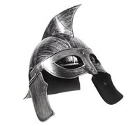 DEEPCRAFF Casque de Soldat Romain Argenté en Plastique, Costume Historique
