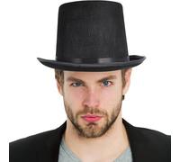 DEEPCRAFF Chapeau de Magicien en Feutre Noir Célébration Halloween Garçon | Style Fashion, Usage Quotidien ou Fête Déguisée, Facile à Nettoyer, Accessoire Noir pour Garçon et Filles