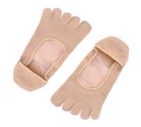 DEEPCRAFF Coussinet Avant-pied en Coton Beige, Réutilisable et Lavable | Prévention des Callosités, Amorti Discret, Compatible Toutes Chaussures, pour Femmes et Filles