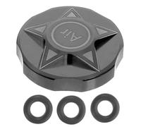 DEEPCRAFF Couvercle Noir D'aluminium Alliage Fourche de Vélo | Pièce de Remplacement Légère, Effet Protecteur, Design Creux, Accessoire pour Fourche Vtt