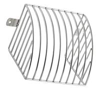 DEEPCRAFF Crépine de Gouttière en Acier Inoxydable Argenté Grandes Ouvertures, Installation Facile pour Protection de Balcon et Filtre Anti-blocage