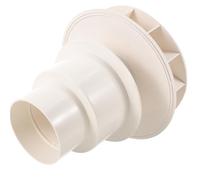 DEEPCRAFF Crépine pour Tuyau de Gouttière Pvc Blanche, Siphon de Pluie 87 Type Dn110, pour Drainage et Évacuation au Sol, Installation Facile, Anti-inondation
