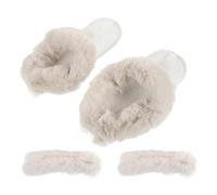 DEEPCRAFF Doublure en Peluche Blanche Amovible pour Sabots, Taille 36-37 | Insert Chaud Lavable, Confort Moelleux et Résistant, pour Chaussures D’intérieur et Usage Hivernal