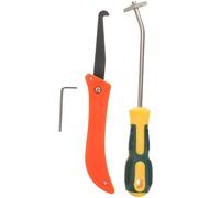 DEEPCRAFF Grattoir à Coulis Professionnel Outil de Retrait de Joint Poignée Abs et Caoutchouc 2 Pièces en Acier Tungstène Couleur Aléatoire pour Nettoyage et Réparation de