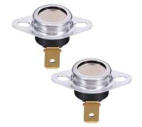 DEEPCRAFF Interrupteur de Fin de Course pour Four Modèle 47-22861-01, Pack de 2 Pièces, Réarmement Manuel, Matériau Plastique et Oxyde D'argenté Chrome, Adapté pour Poêles et Cheminées