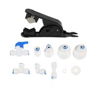 DEEPCRAFF Kit de Raccordement et Installation Facile pour Machine à Glaçons en Pom Blanc Connexion Sécurisée et Cafetière pour Conduites D'eau