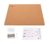DEEPCRAFF Kit Macramé pour Débutants Planche à Tresser en Liège 16x12 Pouces et Épingles en Métal pour Bracelets et Fabrication de Paniers Facile