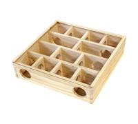 DEEPCRAFF Labyrinthe en Bois Divertissant et Prévenant L'obésité pour Hamster et Petits Animaux Khaki pour Usage Domestique