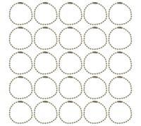 DEEPCRAFF Lot de 50 Chaînes à Billes en Fer Style Vintage Connecteur Préinstallé, Design Compact et Sensation Confortable, pour Projets de Bricolage Créatifs