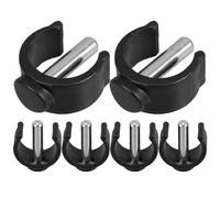 DEEPCRAFF Lot de 6 Clips C en Abs Acier pour Cannes Pliantes et Béquilles, Fixation Rapide, Support Antidérapant pour Seniors et Aides la Marche
