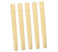 DEEPCRAFF Manches en Bois de Hêtre Remplacement pour Pelles et Houes en Bois pour Outils de Jardinage 5 Pièces Poignées Confortables et Légères