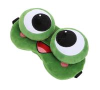 DEEPCRAFF Masque de Sommeil Grenouille en Peluche et Gel, Patch de Protection Oculaire Confortable, Adapté à L'intérieur L'extérieur