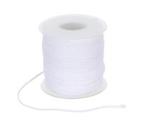 DEEPCRAFF Mèche de Bougie Ronde, Mèche Bougie en Coton Blanc, Allumage Fluide, Flamme Régulière, pour Bougies en Cire de Soja et Cire D’Abeille, DIY, Bougies Parfumées de Bureau