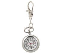 DEEPCRAFF Montre Suspendue Argentée avec Pendentif Décoratif et Porte-clés, Montre Portable pour Paquet Destinée aux Infirmières en Extérieur