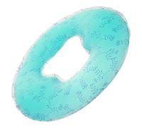 DEEPCRAFF Oreiller Facial de Salon en Silicone Vert Design Professionnel et Trou Unique pour Appui-tête de Lit de Massage en Soins de Beauté