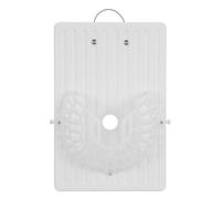 DEEPCRAFF Panneau Mural Vertical en Plastique Blanc pour Jardinières Murales D'intérieur, Support pour Fougères Corne de Cerf, Maintien Racines Humides, Faible Entretien, Balcon et Maison