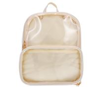 DEEPCRAFF Paquet à Dos Transparent Gelée, Style Simple, Polyester PU | Nettoyage Facile, Passage Rapide en Sécurité, Bretelles Réglables, Usage Quotidien, Format Léger