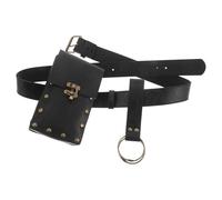 DEEPCRAFF Paquet Zinc Steampunk Médiéval en Noir Pu Alliage Banane
