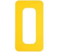 DEEPCRAFF Patch Jaune en PVC pour Boîte à Ailerons de Planche Sup, Surfeurs | Fixation sans Outil, Changement Rapide des Ailettes, Renfort Solide du Logement, Adapté aux Pratiquants de Paddle