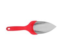 DEEPCRAFF Pelle de Jardinage en Acier Inoxydable Poignée en Plastique Rouge, Outil Portable de 30,5cm pour Creuser, Transplanter et Cultiver en Extérieur sur Balcon