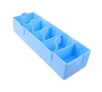 DEEPCRAFF Plateau de Distribution de Remède Bleu en Abs Bords Surélevés et Fond Antidérapant, Compatible Chariot pour Usage