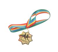 DEEPCRAFF Porte Médaille Running en Alliage de Zinc avec Ruban pour Cou, Design Unique et Solide, pour Courses sur Piste et Marathons en Extérieur