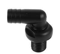 DEEPCRAFF Raccord Traversant à 90 Degrés en Plastique Abs Noir pour Coque de Bateau, Coude Marin Étanche Optimisé pour Pompe de Cale, Drainage Performant pour Plomberie Marine