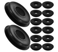 DEEPCRAFF Rondelles en Caoutchouc Noir Accessoires pour Tuyau D'air 100 Pièces pour Joint de Vanne Manuelle de Remorque Adaptés aux Semi-remorques et Camions