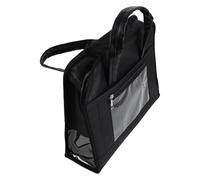 DEEPCRAFF Sacoche Résistance à L'abrasion en Tissu Oxford Noir Portable avec Serrure à Code, Compartiments Multiples pour Documents et Ordinateur pour Réunions et Voyages