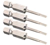 DEEPCRAFF Set D'embouts de Tournevis à Tête Triangulaire Protection L'usure et Durabilité en Acier Allié Argenté pour Outillage Mécanique Précis