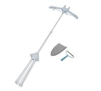 DEEPCRAFF Support pour Défroisseur Vapeur Vêtements Pliable avec Cintre Réglable 360° et Structure Stable, pour Maison et Petits Appartements, Matériau Tissu et Plastique