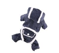 DEEPCRAFF Vêtements pour Chiens en Velours Côtelé Double Couche, Chaud, | Chiot, Coupe à Quatre Membres, Design Adorable, Facile à Enfiler, Usage Extérieur Hiver