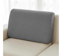 DeepDream Housse de coussin de canapé extensible, en forme de L, élastique, lavable, antidérapante (gris foncé, 1 housse de dossier)