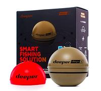 Deeper Sonar Sondeur de pêche Chirp+2 – lançable et portable, compatible GPS – 6,5 cm Marron