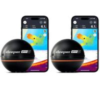 Deeper Pro+ 2 Sondeur de Pêche Portable avec GPS Intégré, Détecteur de Poissons et de Profondeur, pour Kayak, Bateau, Pêche sur Glace, Fonctionne avec Téléphones Portables (App Gratuite)