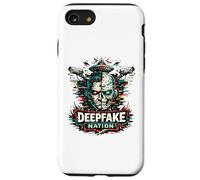 Deepfake Nation, système de Surveillance par Intelligence Artificielle et Cyberpunk Coque pour iPhone SE (2020) / 7/8