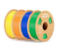 DEEPLEE Filament PETG Rapide Jaune, Orange, Bleu et Vert 4kg de 1.75 mm Filament Haute Vitesse 30-600mm/s avec Précision de +/- 0,02 mm 4 Bobines pour Imprimantes 3D FDM