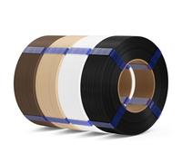 DEEPLEE Filament PLA Basic Refill 1.75mm Noir, Blanc, Beige, Brun 4kg