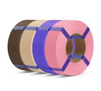 DEEPLEE Filament PLA Basic Refill 1.75mm Rose, Violet, Beige Brun 4kg