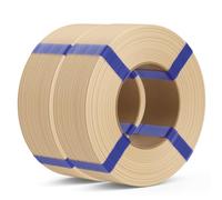 DEEPLEE Filament PLA Basic Refill Beige 2kg de 1.75 mm, Précision Dimensionnelle de +/- 0,02 mm, PLA Basic de Recharge sans Bobine pour Imprimantes 3D FDM