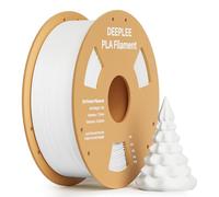 DEEPLEE Filament PLA Blanc 1kg de 1.75 mm avec Haute Précision de +/- 0,02 mm 1 Bobine pour Imprimantes 3D FDM